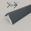 Duafort 2-delig Hoekprofiel zwartgrijs