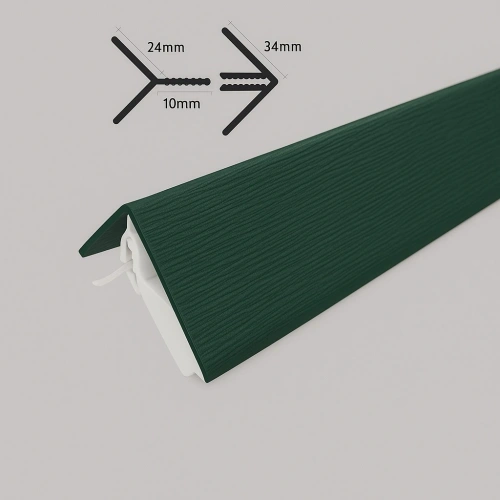 Duafort 2-delig Hoekprofiel donkergroen