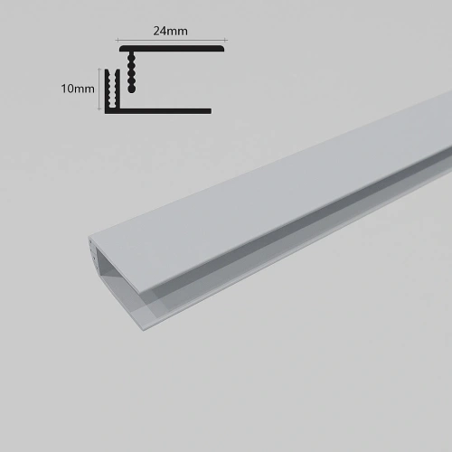 Duafort 2-delig Eindprofiel lichtgrijs
