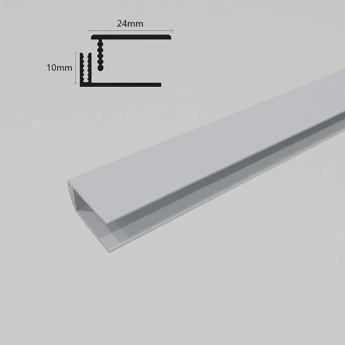 Duafort 2-delig Eindprofiel lichtgrijs