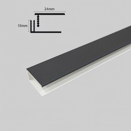 Duafort 2-delig Eindprofiel zwartgrijs