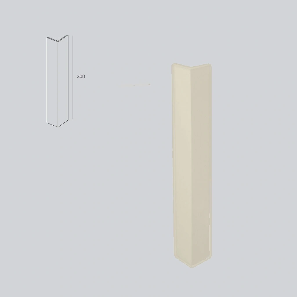 Profex buitenhoek 300 mm cremewit