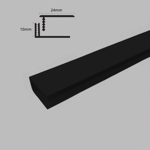 Profex 2-delig Eindprofiel zwart