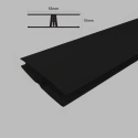 Profex 2-delig Verbindingsprofiel zwart