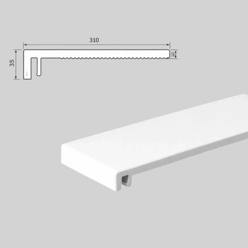 Profex Boeideel 310 mm wit